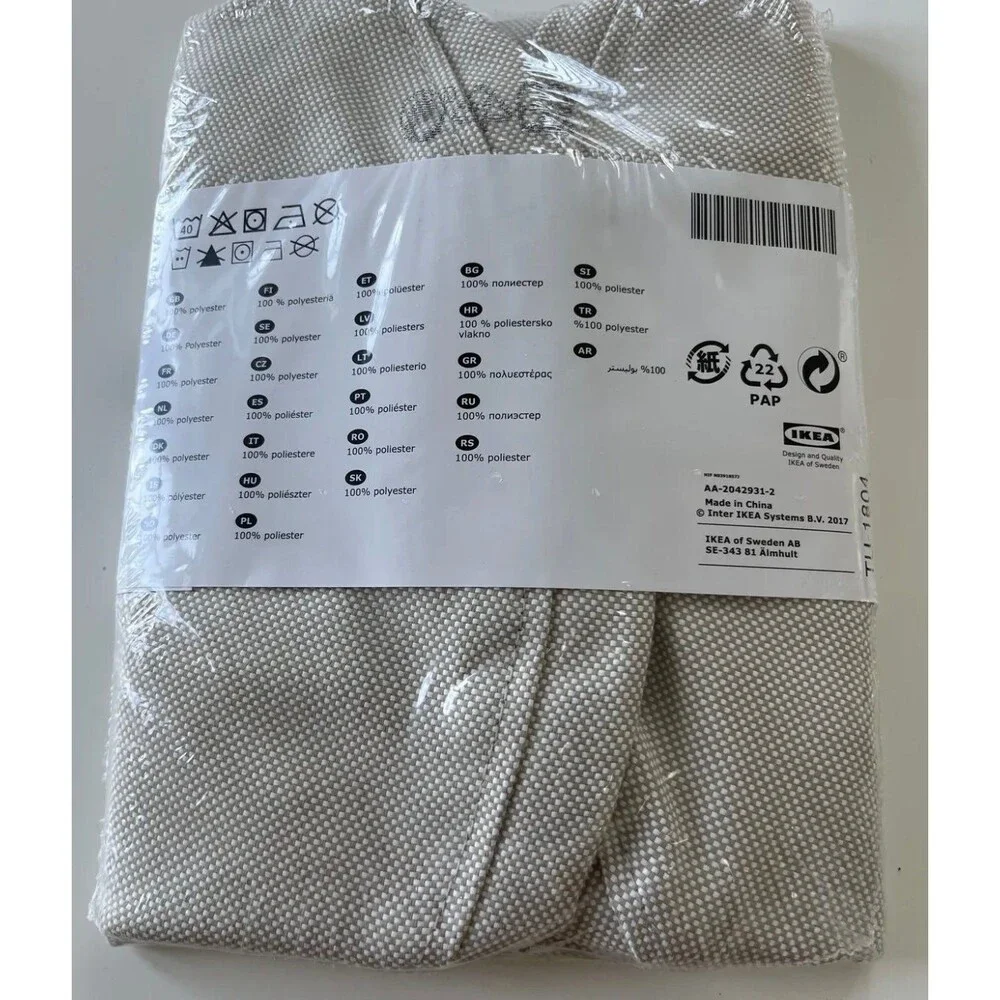 Round Cushion chair Covers Set 2 Ikea Froson outdoor beige 13 3/4